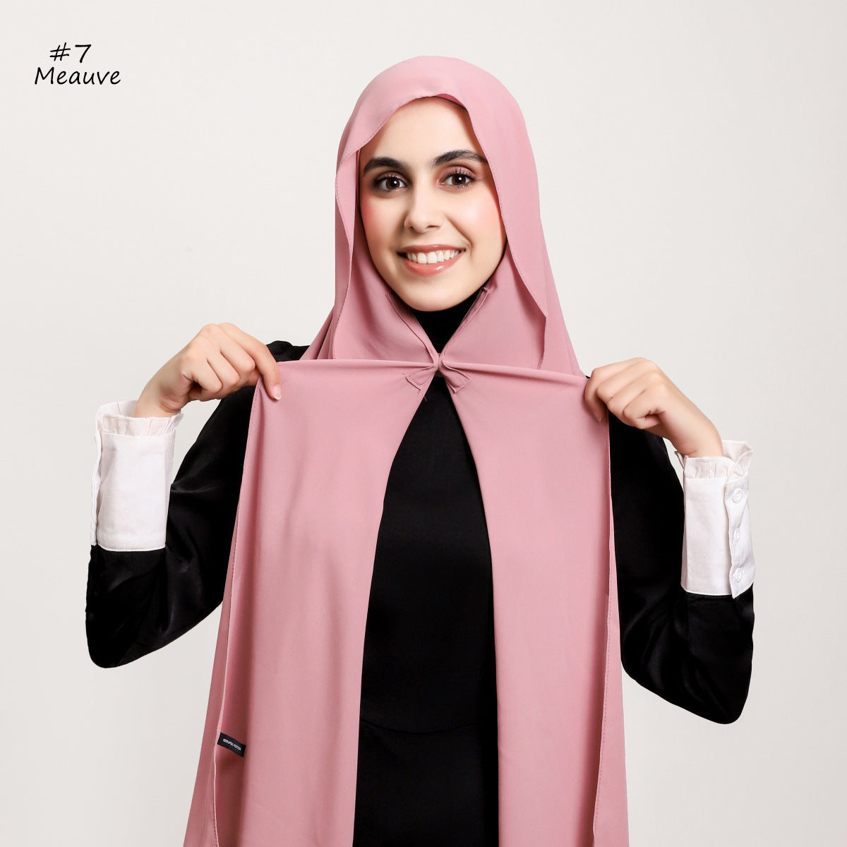 Solid-color High-quality Silky-soft Thick Chiffon With Built-in Magnets