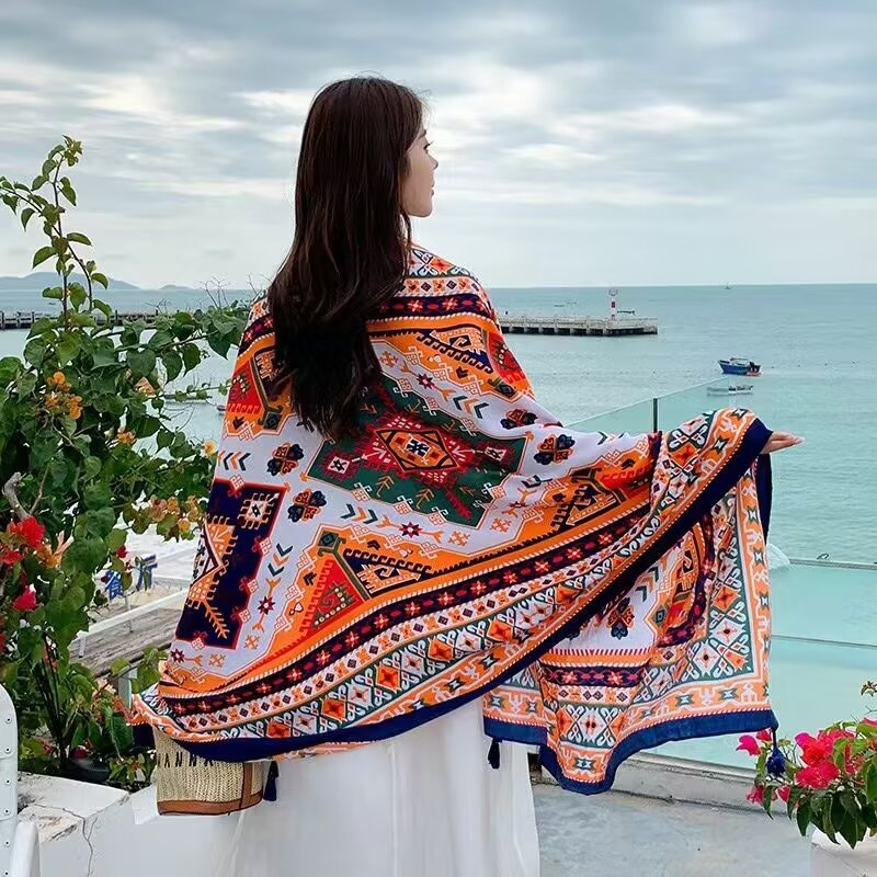 Ethnic-style Dual-use Beach Towel New Arrival