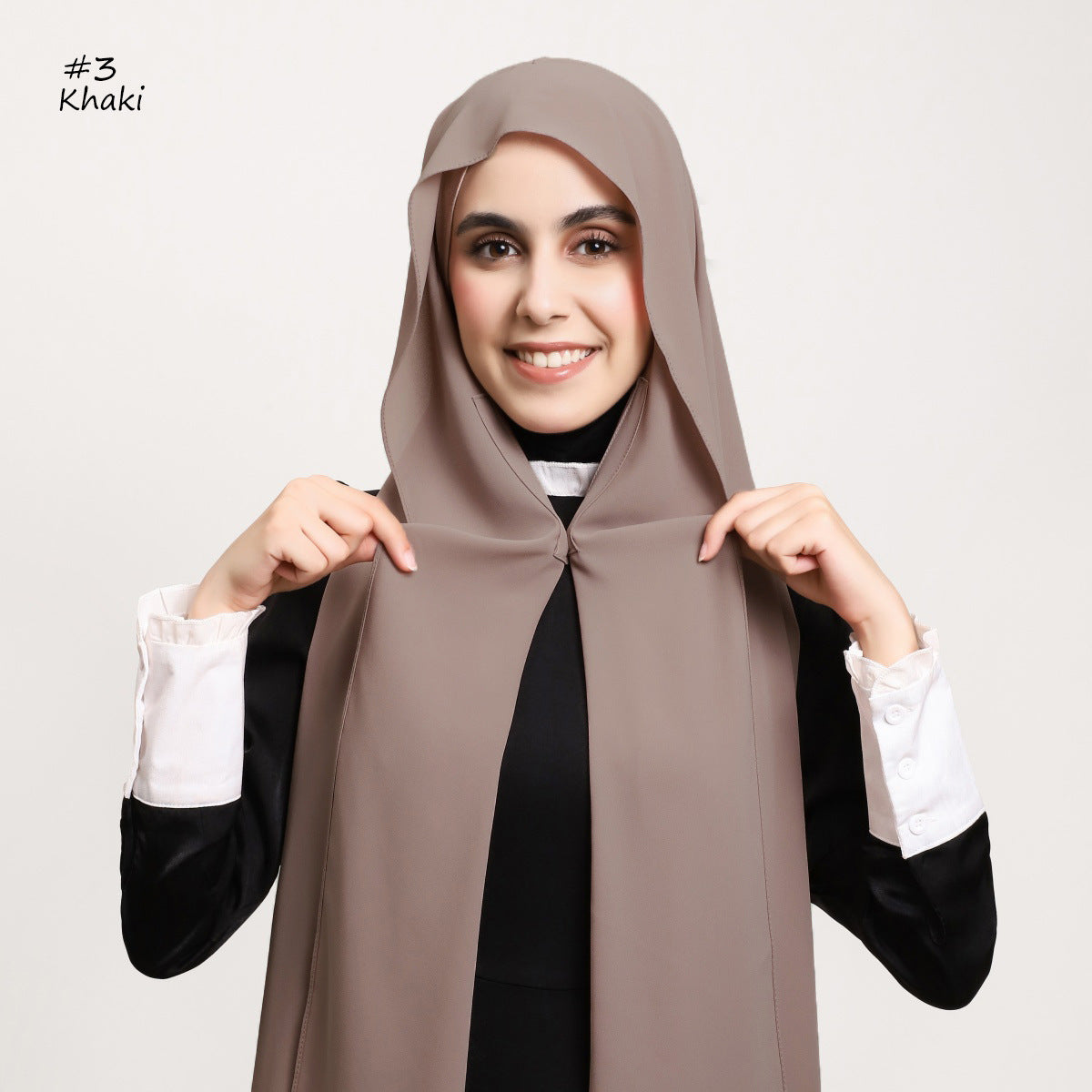 Solid-color High-quality Silky-soft Thick Chiffon With Built-in Magnets