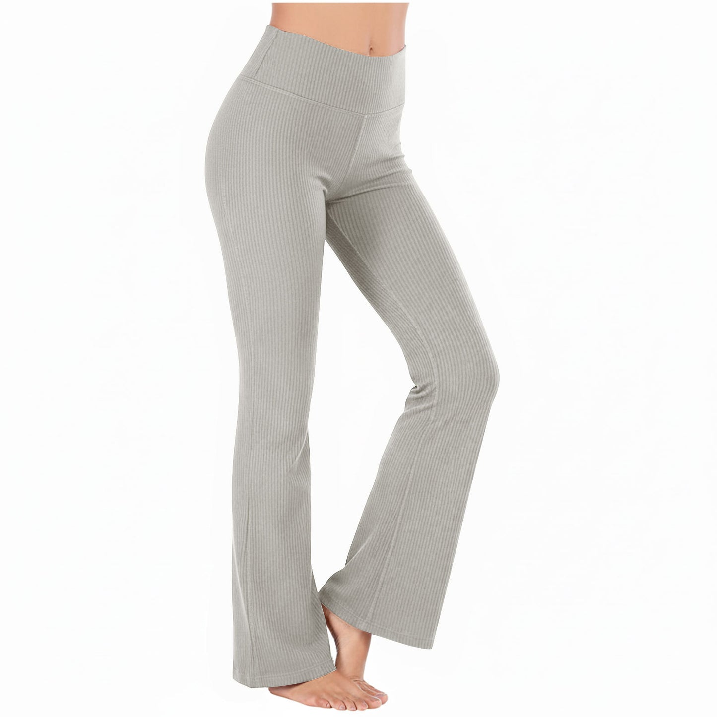 Slimming High-waisted Hip-lifting Wide-leg Pants For Running