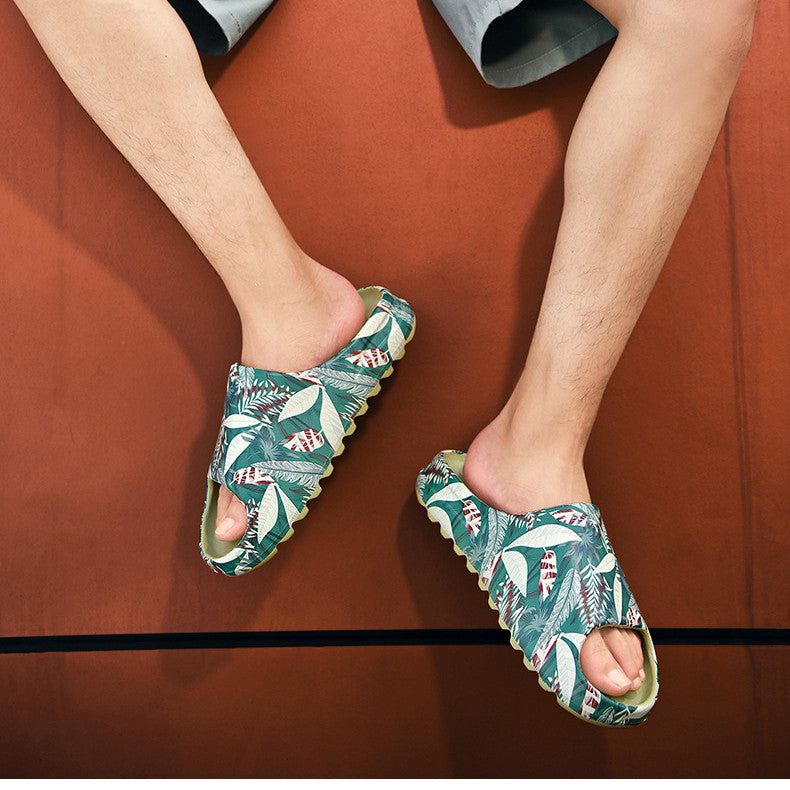 One Word Slippers Coconut Slippers Leaves  Trend Sandals