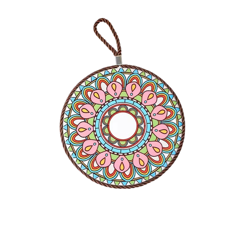 Artisan Mandala Heat Resistant Pot Holder | Round 17cm Trivet
