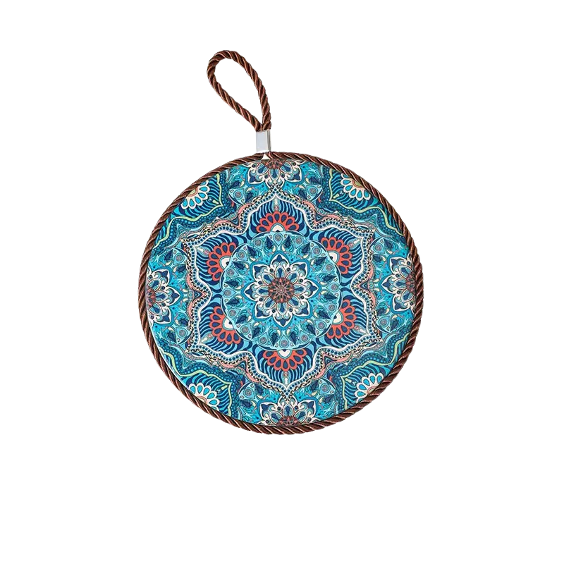 Artisan Mandala Heat Resistant Pot Holder | Round 17cm Trivet