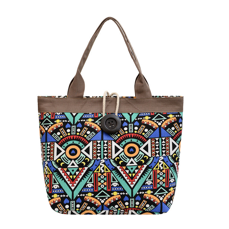 Printed Cotton Tote Bag  Reusable Everyday Shopping & Travel Bag 46cm x 34cm