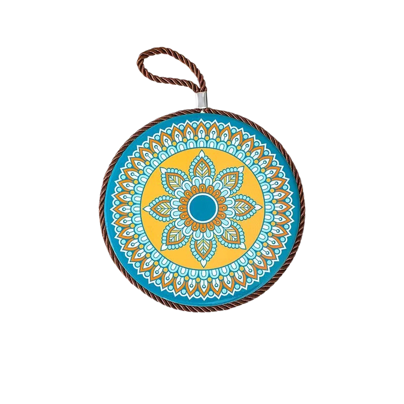Artisan Mandala Heat Resistant Pot Holder | Round 17cm Trivet