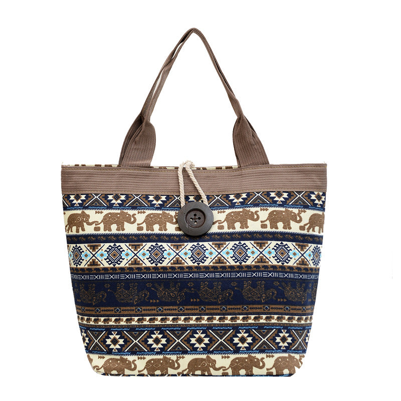 Printed Cotton Tote Bag  Reusable Everyday Shopping & Travel Bag 46cm x 34cm