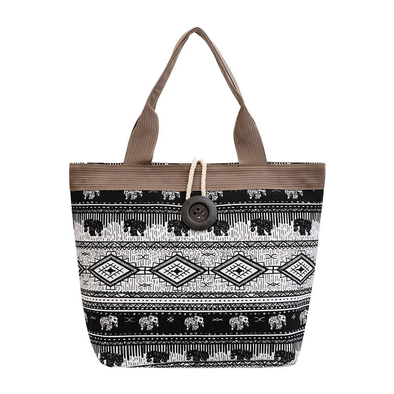 Printed Cotton Tote Bag  Reusable Everyday Shopping & Travel Bag 46cm x 34cm