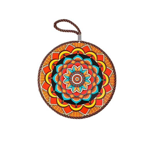 Artisan Mandala Heat Resistant Pot Holder | Round 17cm Trivet