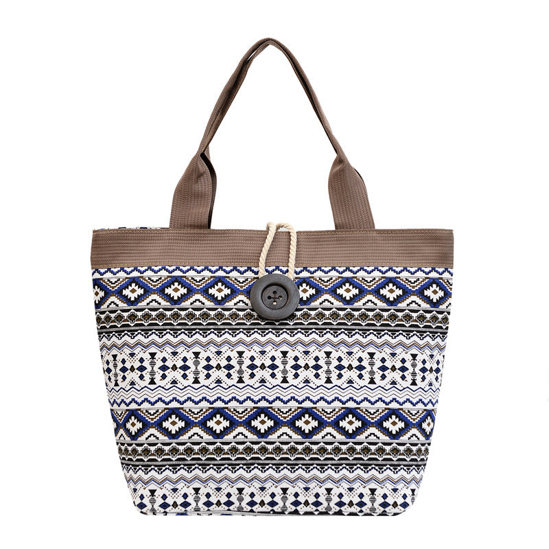 Printed Cotton Tote Bag  Reusable Everyday Shopping & Travel Bag 46cm x 34cm