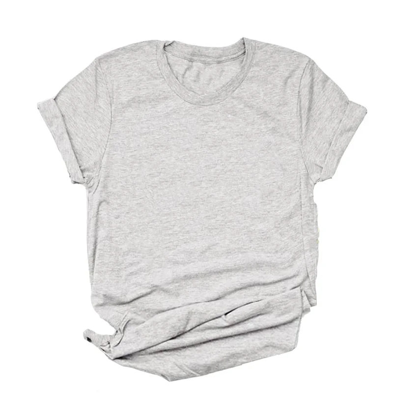 Maycaur Breathable New Women Short Sleeve T-shirt Print T-Shirt Multi Pure Color T Shirt Fashion Sports Breathable Tshirt Female