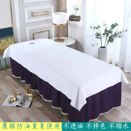 Waterproof Oilproof Beauty Salon Bed Sheets SPA Massage Skin-friendly Filmed Bed Table Cover Sheet for Salon Barbershop