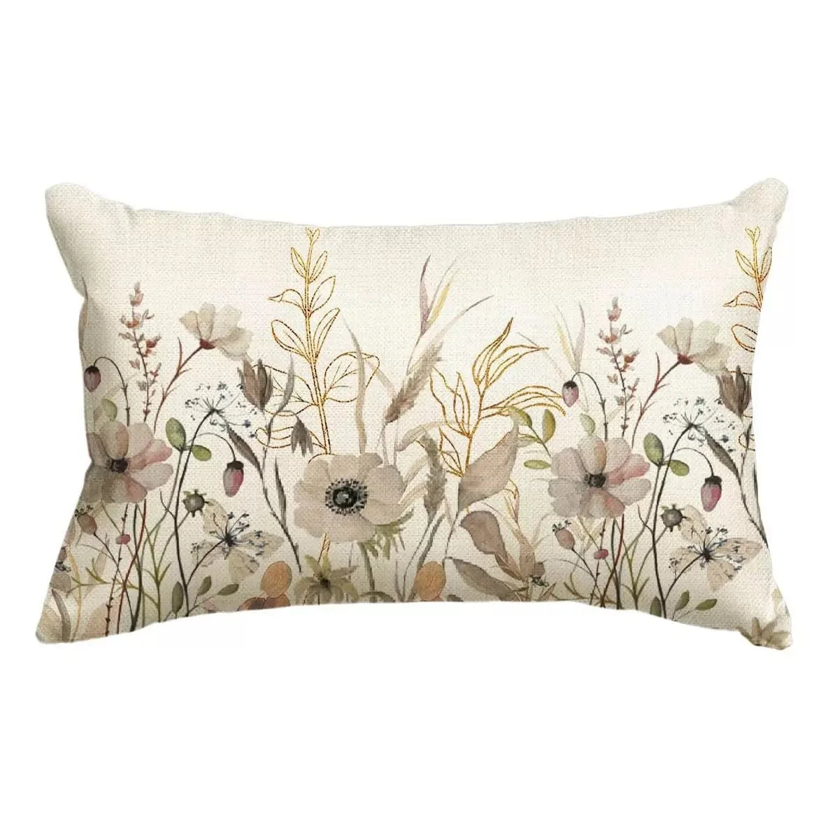 VIKAMA Floral Cushion Cover Double-Sided Printed Living Room Sofa Cushion Cover Bedroom Headboard Pillowcase Home Decor