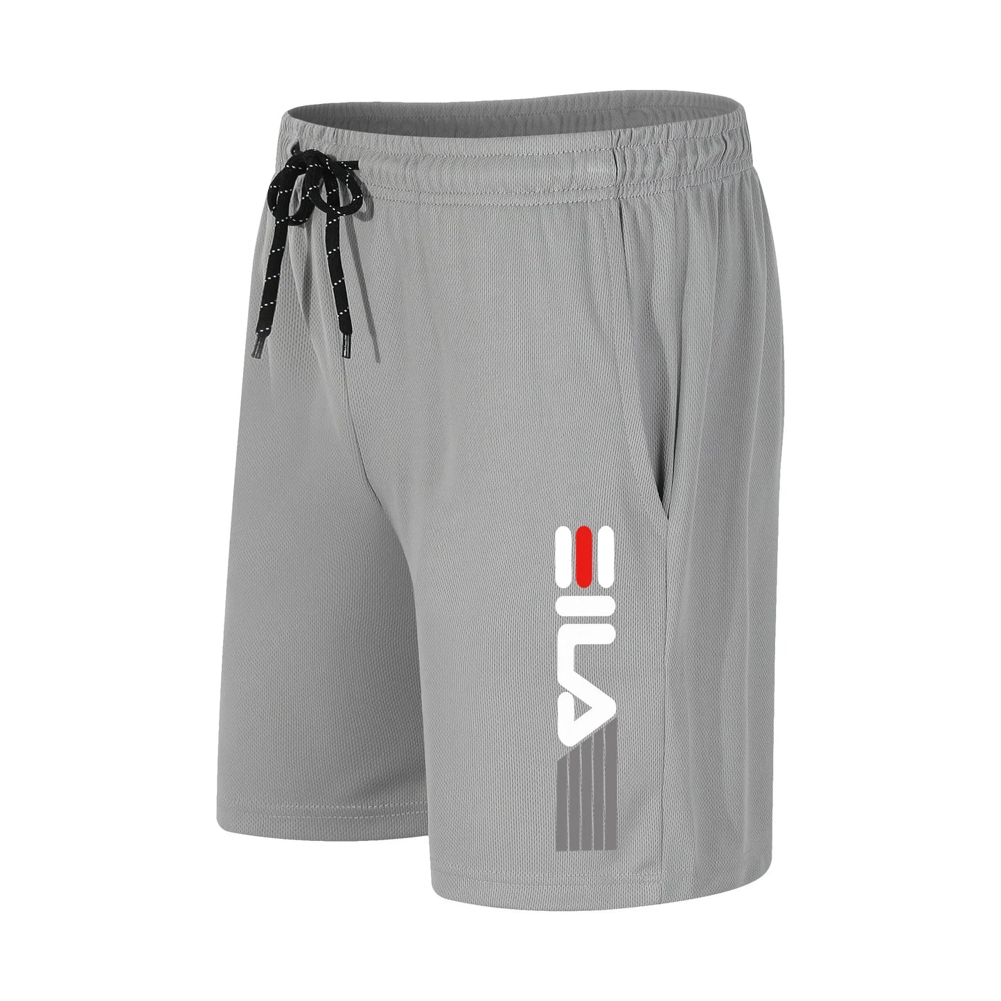 Men's Running Shorts Casual Sports Breathable Mesh Quick Dry Shorts Outdoor Hiking Clothing Fitness Quick Dry Drawstring Shorts