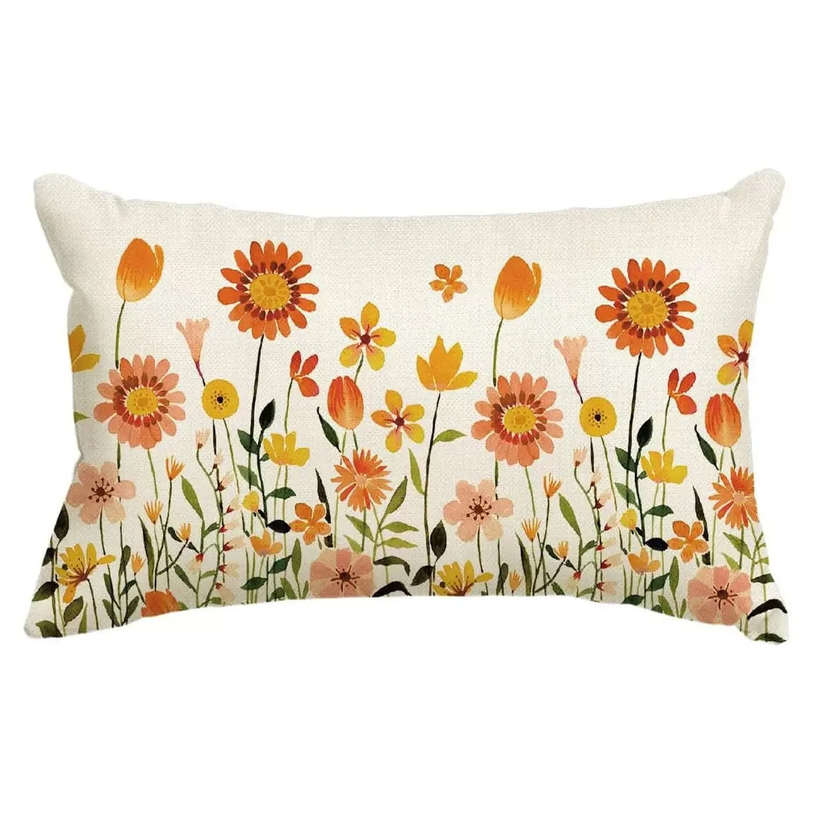 VIKAMA Floral Cushion Cover Double-Sided Printed Living Room Sofa Cushion Cover Bedroom Headboard Pillowcase Home Decor