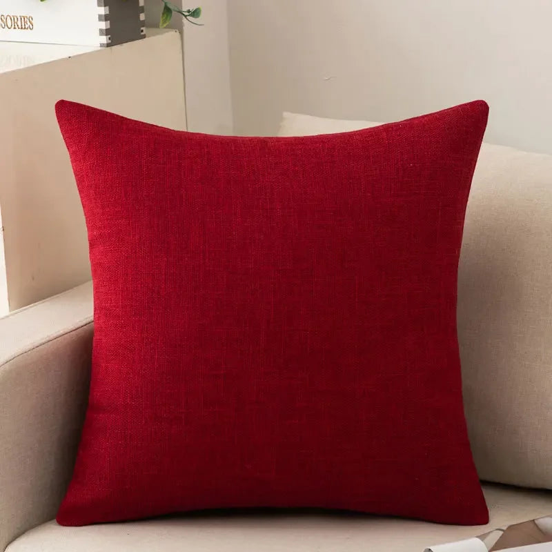 Decorative Square Throw Pillow Cushion Covers Super Soft Chenille Farmhouse Fall Pillowcase Living Room Bedroom Sofa Couch