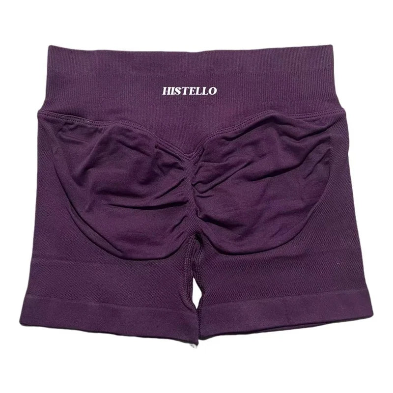 HISTELLO Sports Shorts Df Substitute High Waist Women Yoga Workout Short Seamless Leggings Stretch Fitness Running Gym Shorts