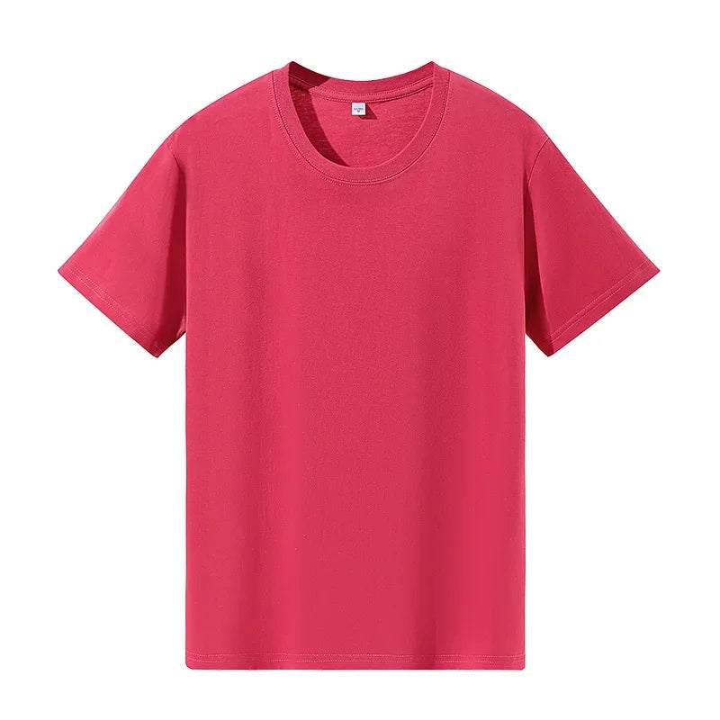 Classic Style Pure Cotton Short Sleeve T-Shirt 19 Colors Available 180 Grams Summer New Arrival Adult Short T-Shirt