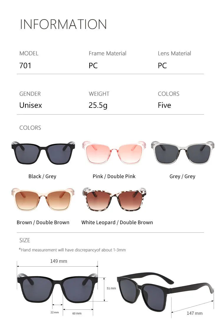 Retro 2026 Classic Vintage Square Sunglasses Women Oversized Sunglasses Women Men Retro Leopard Luxury Sun Glasses UV400