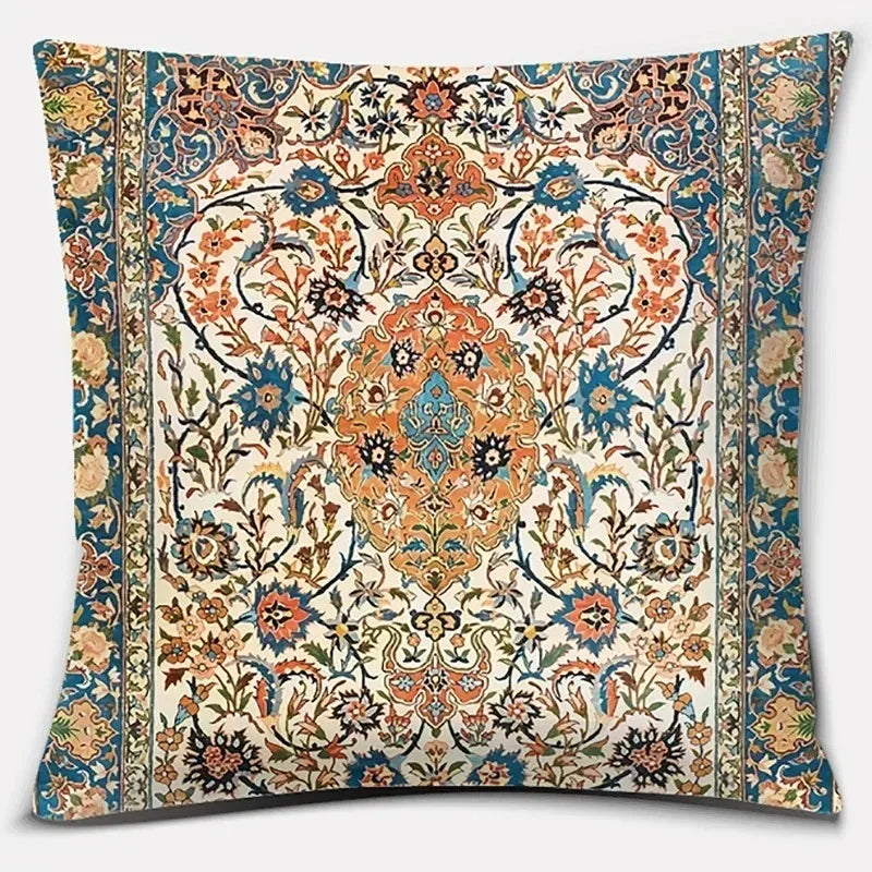 Antique Red and Blue Series Home Office Decorative Pillow Bedroom Pillow Gift Sofa Car Cushion Cover