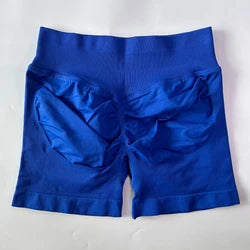 DF LOGO Seamless Gym Shorts Low Ribbed Band Yoga Shorts Scrunch Bum Workout Shorts Booty Stretch Fitness Clothes Running Shorts