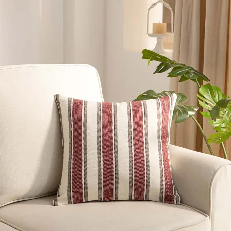 Pillow Case Home Decoration Salon Cushion Cover Solid Pillowcase with Zipper Cotton Linen for Sofa Car Chair 45x45 40X40