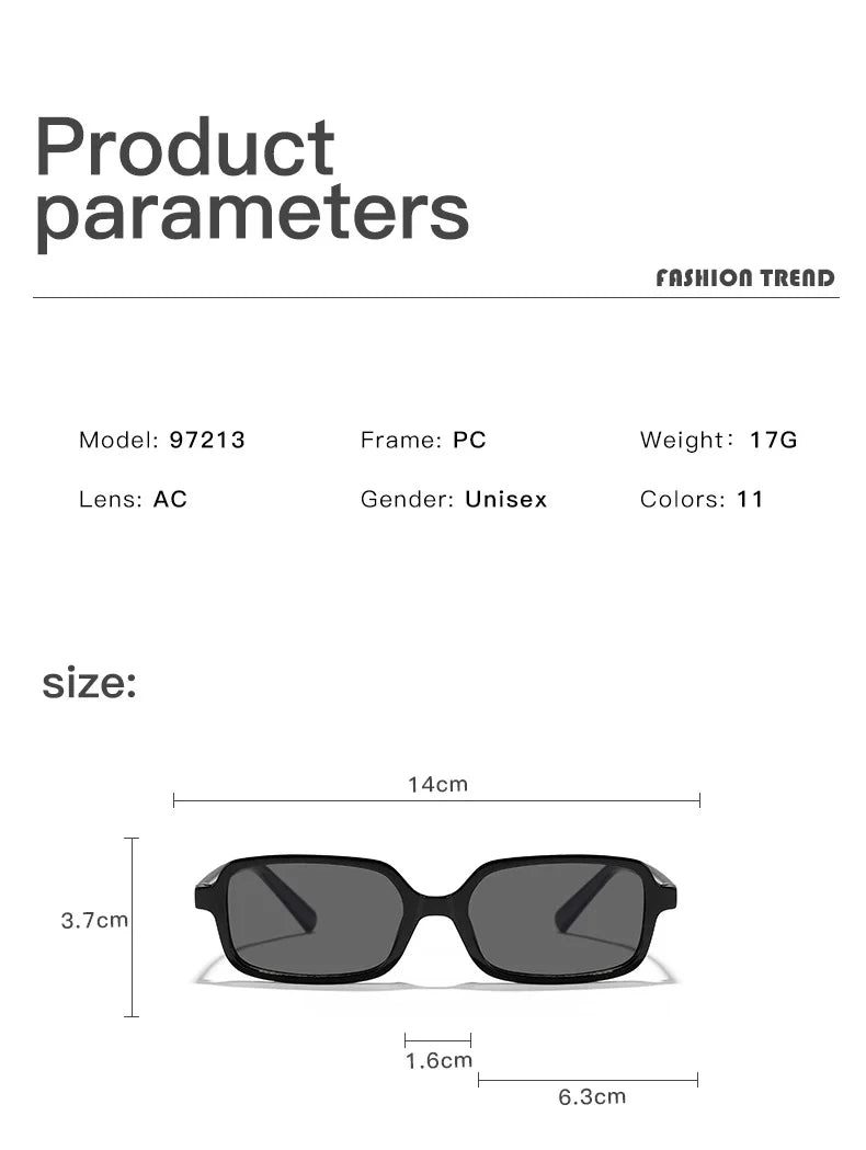 Sexy Small Rectangle Sunglasses 2026 Fashion Women Vintage Brand Designer Sun Glasses Men Shades Female Eyewear UV400