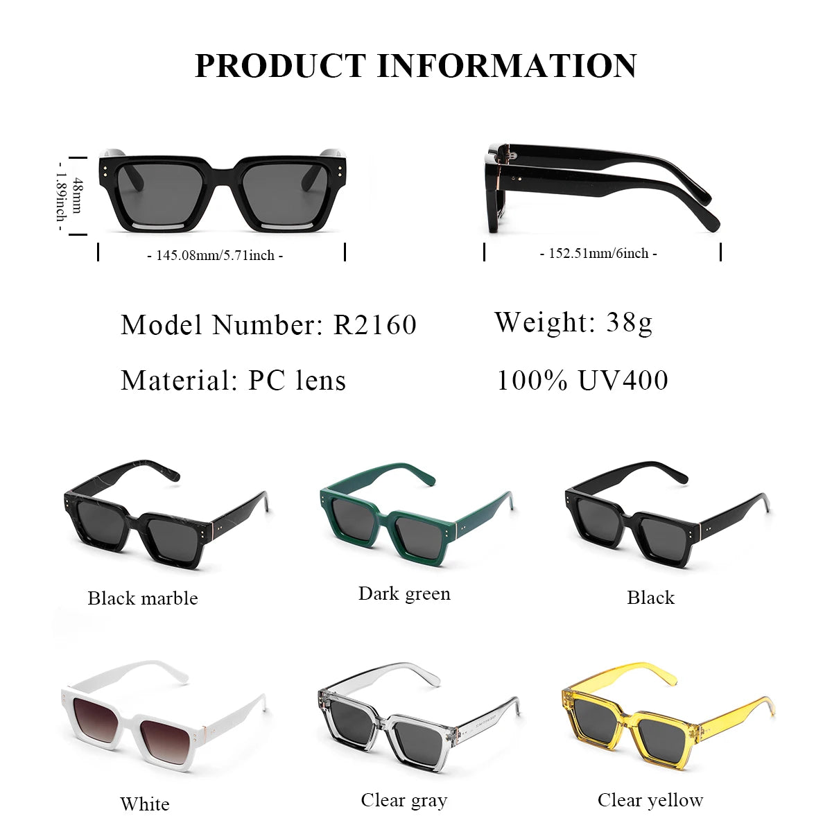Ruiao 2026 Whole Luxury Premium Shades Designer Black Brand Sunglasses Mens Square lunette de soleil homme gafas de sol hombre