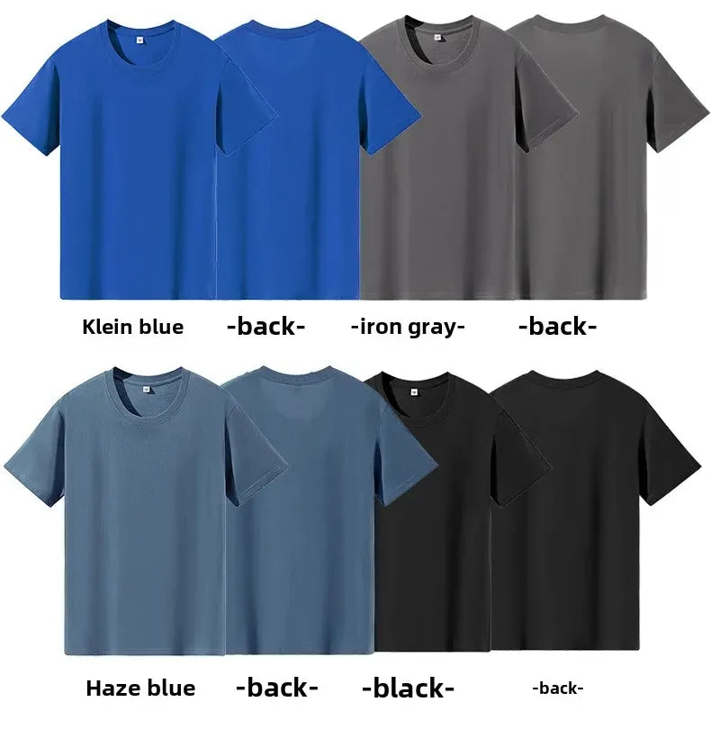 Classic Style Pure Cotton Short Sleeve T-Shirt 19 Colors Available 180 Grams Summer New Arrival Adult Short T-Shirt