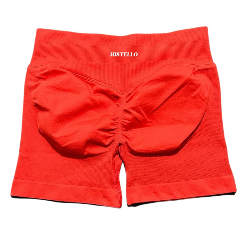 HISTELLO Sports Shorts Df Substitute High Waist Women Yoga Workout Short Seamless Leggings Stretch Fitness Running Gym Shorts