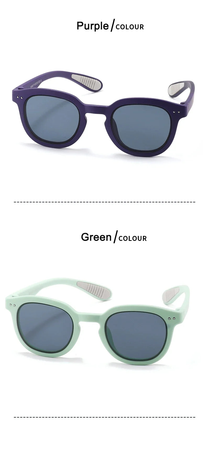 Polarized Kids Sunglasses Silicone Safety Boys Girls Sun Glasses Fashion Children Outdoors Goggle Shades Eyewear UV400 Age 3-12