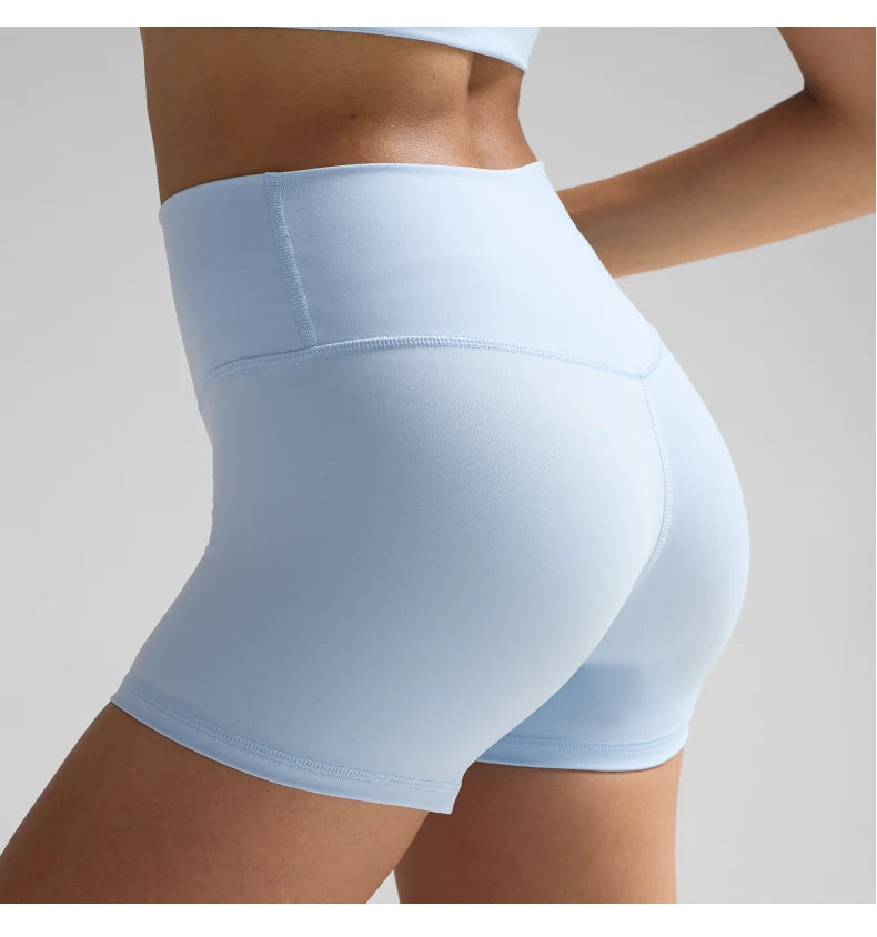 Women's Sports Yoga Shorts with High Waist, Hip Lift, Fitness, Running, Cycling, 3-point Shorts, Quick Drying Women's Yoga Short