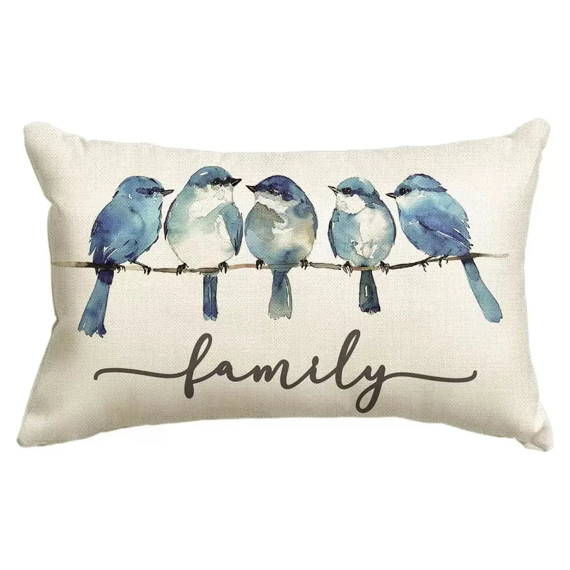 VIKAMA Floral Cushion Cover Double-Sided Printed Living Room Sofa Cushion Cover Bedroom Headboard Pillowcase Home Decor