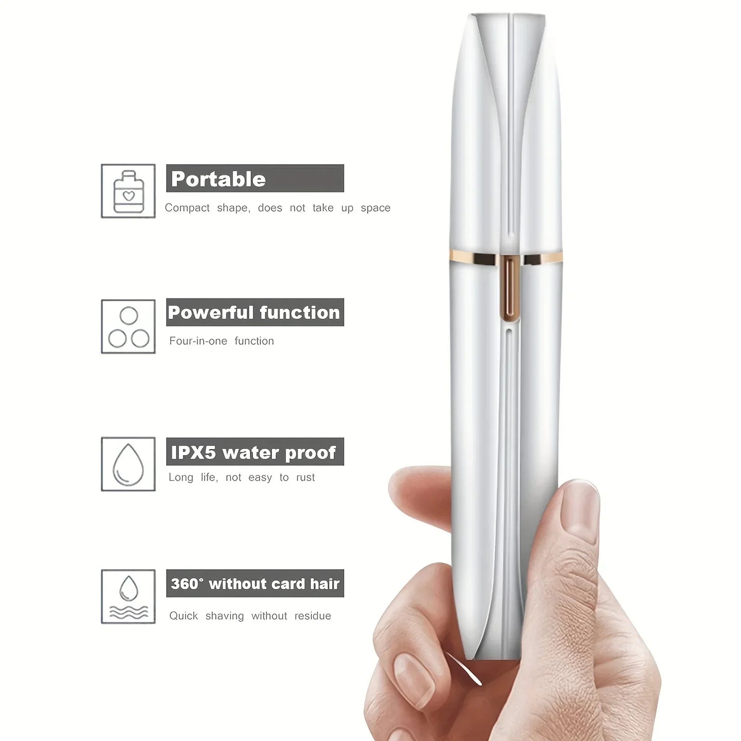 4 In 1 Electric Hair Remover Razor Full Body Shaving Facial Epilator Shaver Eyebrow Trimmer Nose Bikini Line Painless Epilator