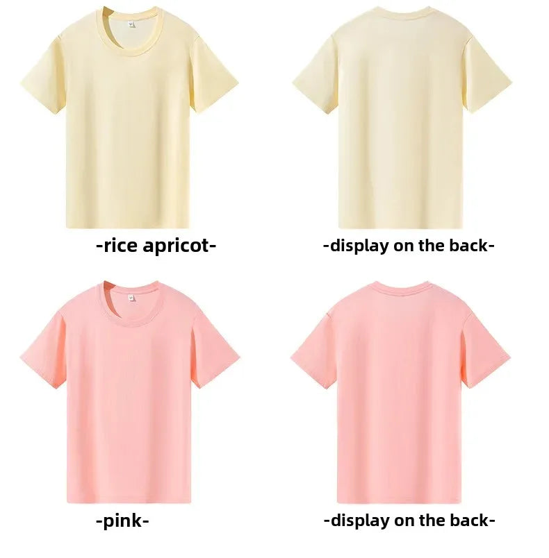 Classic Style Pure Cotton Short Sleeve T-Shirt 19 Colors Available 180 Grams Summer New Arrival Adult Short T-Shirt