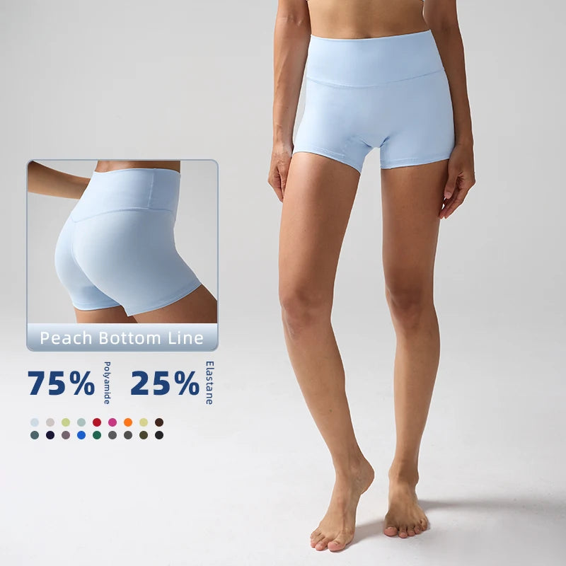 Women's Sports Yoga Shorts with High Waist, Hip Lift, Fitness, Running, Cycling, 3-point Shorts, Quick Drying Women's Yoga Short