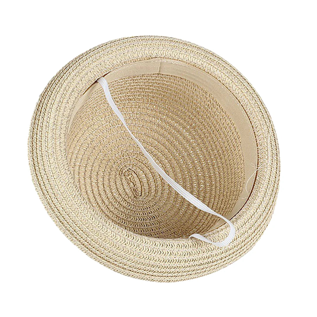 Kids Summer Sun Hat Children Boys Girls Straw Hat Bowler Hats Derby Cap Clothe Cap Beach Travel