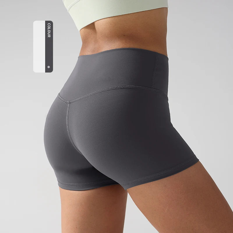 Women's Sports Yoga Shorts with High Waist, Hip Lift, Fitness, Running, Cycling, 3-point Shorts, Quick Drying Women's Yoga Short