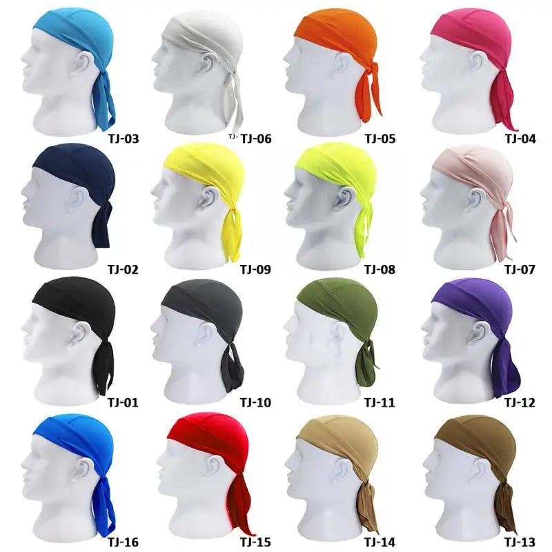 Cycling Quick Drying Pirate Cap MTB Road Bike Riding Cap Unisex Outdoor Sports Hiking Skiing Cycling Headscarf Bicycle Equipment