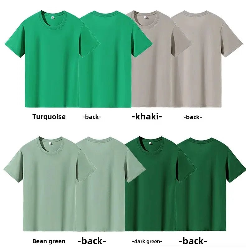 Classic Style Pure Cotton Short Sleeve T-Shirt 19 Colors Available 180 Grams Summer New Arrival Adult Short T-Shirt
