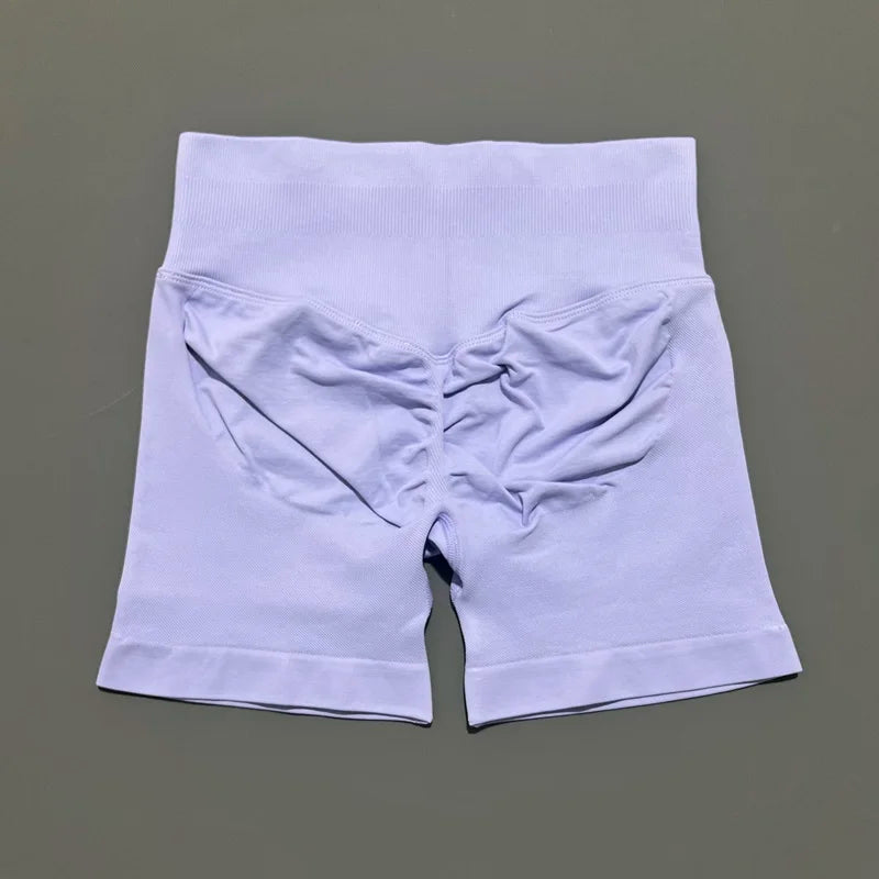 Women Fitness Workout Shorts Yoga High Waist Lift Butt Fitness Shorts Gym Running Sportswear Women Push Up Gym Leggings