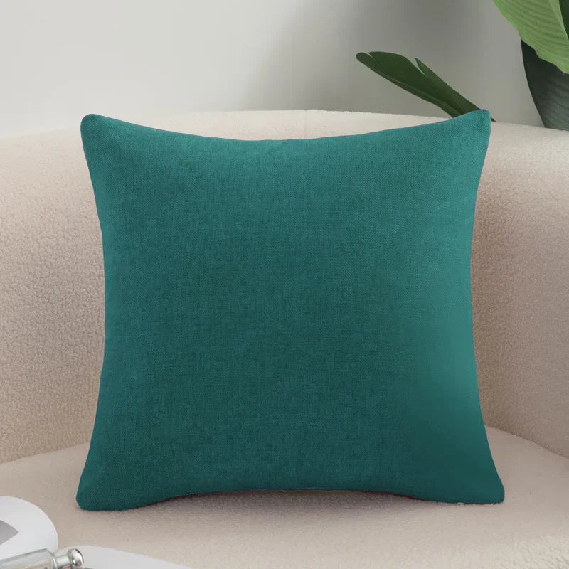 Decorative Square Throw Pillow Cushion Covers Super Soft Chenille Farmhouse Fall Pillowcase Living Room Bedroom Sofa Couch