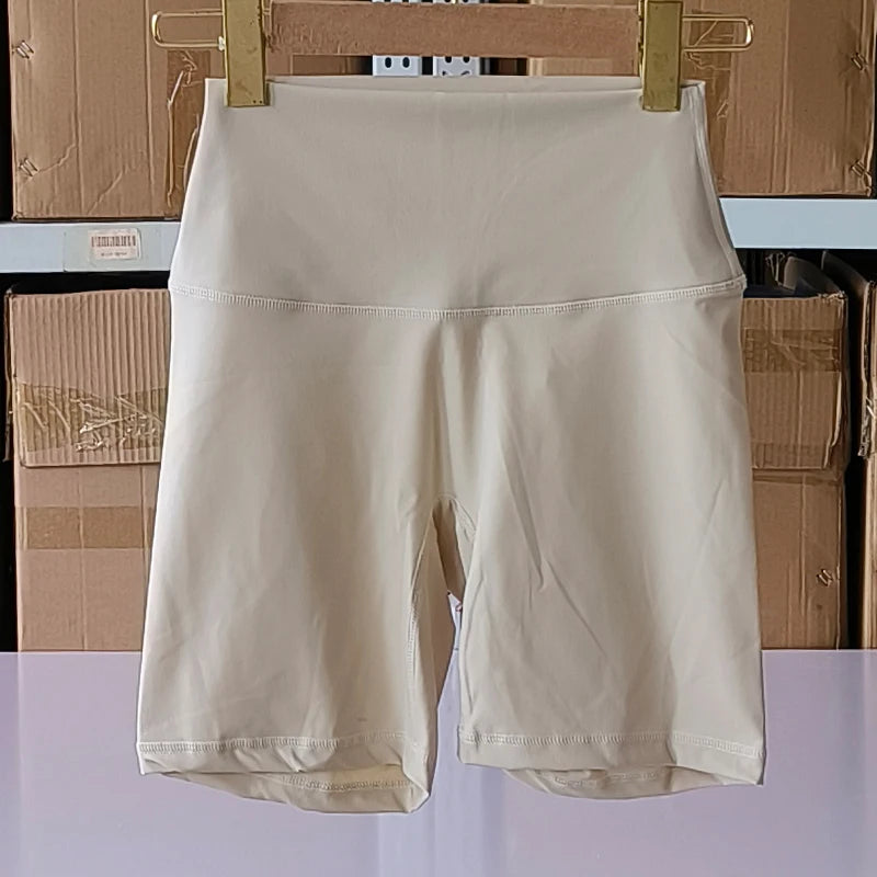 Sexy Solid Color Soft Tight Women Fitness Sport Short High Waist Yoga Short Leggings Cycling Comprehensive Training Jog Athletic