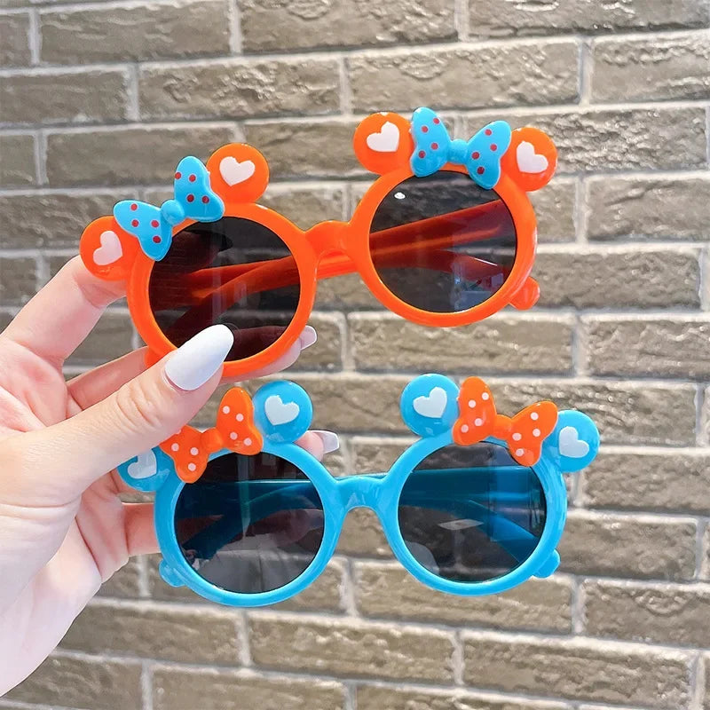 Children Cute Cartoon Sunglasses Boy Girl Outdoor Sun Protection Summer Shades Baby Photography Glasses Eyewear UV400