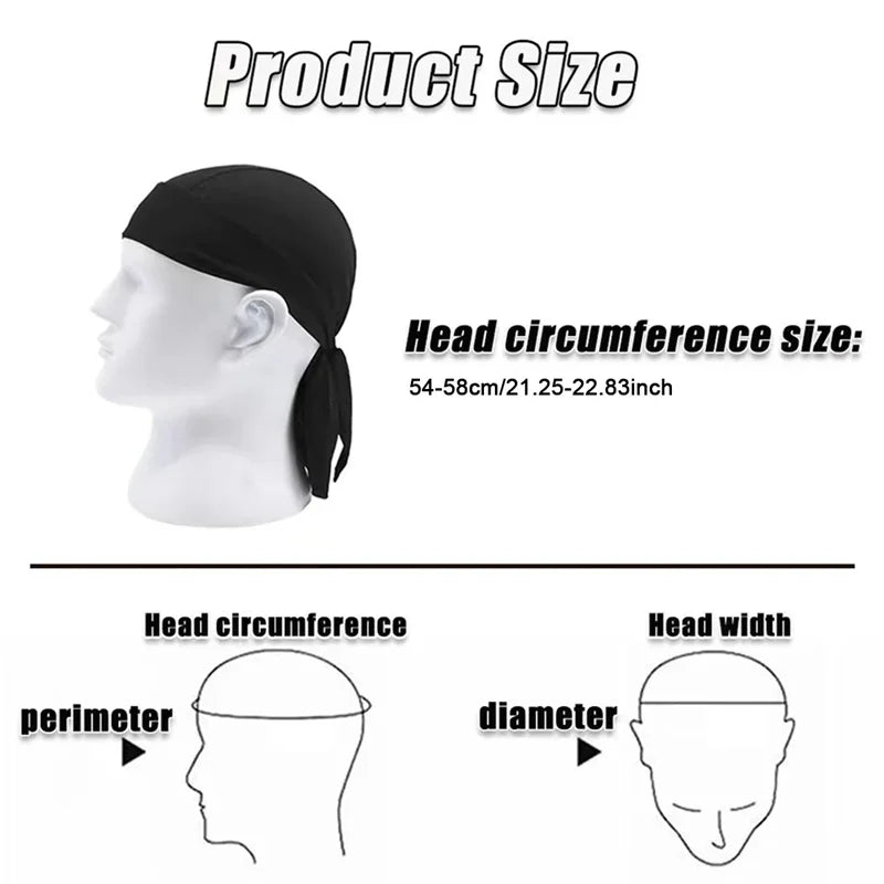 Cycling Quick Drying Pirate Cap MTB Road Bike Riding Cap Unisex Outdoor Sports Hiking Skiing Cycling Headscarf Bicycle Equipment
