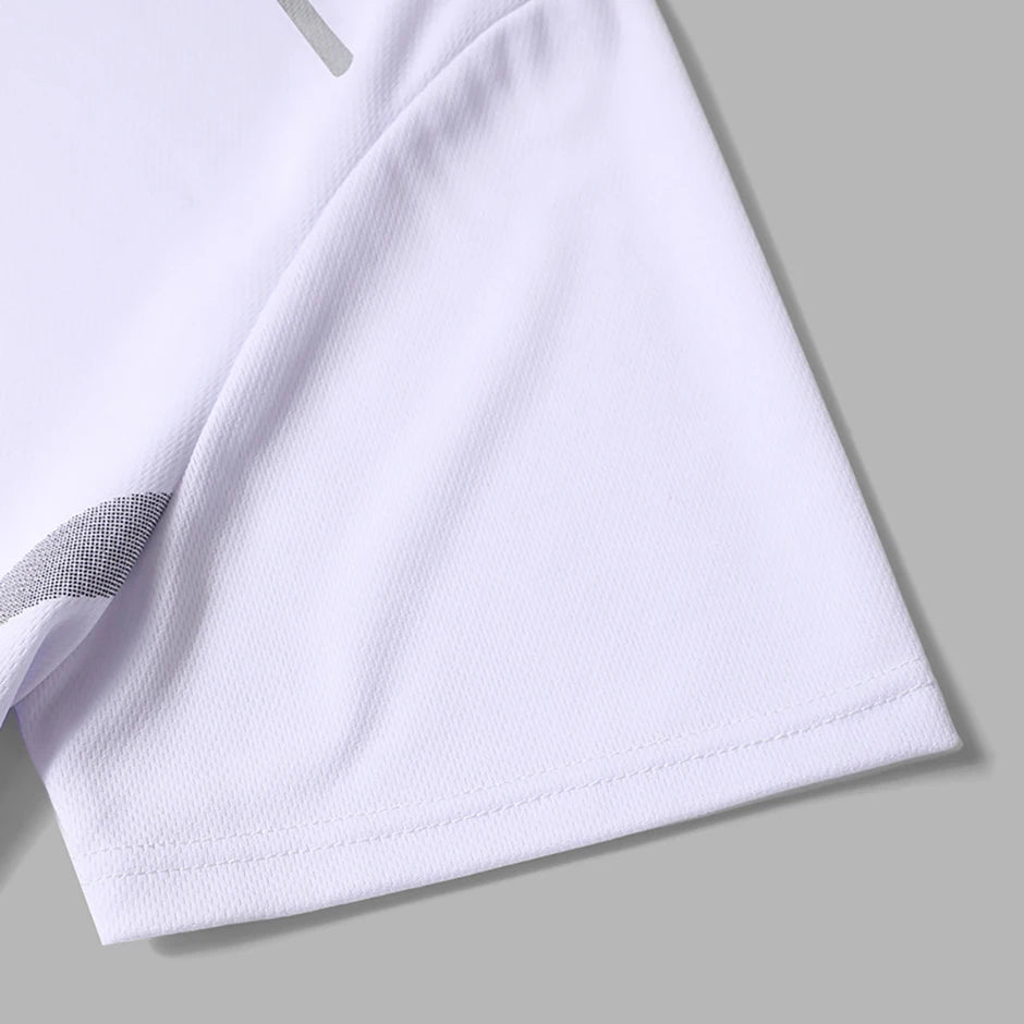 1/4 Pcs Men's Summer Fashion Printing Quick-drying Short-sleeved Youth Leisure Sports Fitness Breathable Top Middle-aged Loose T