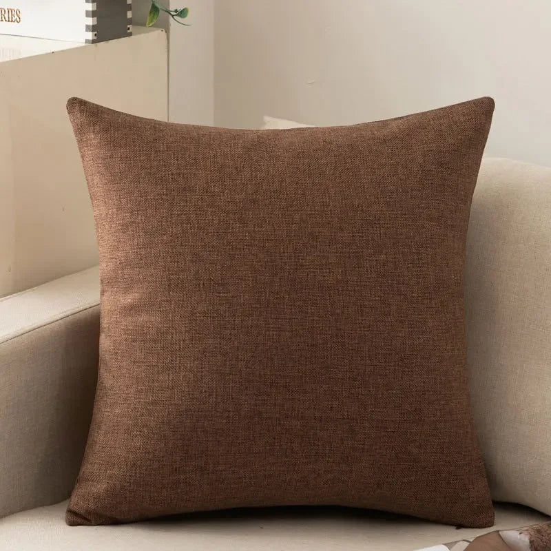 Decorative Square Throw Pillow Cushion Covers Super Soft Chenille Farmhouse Fall Pillowcase Living Room Bedroom Sofa Couch