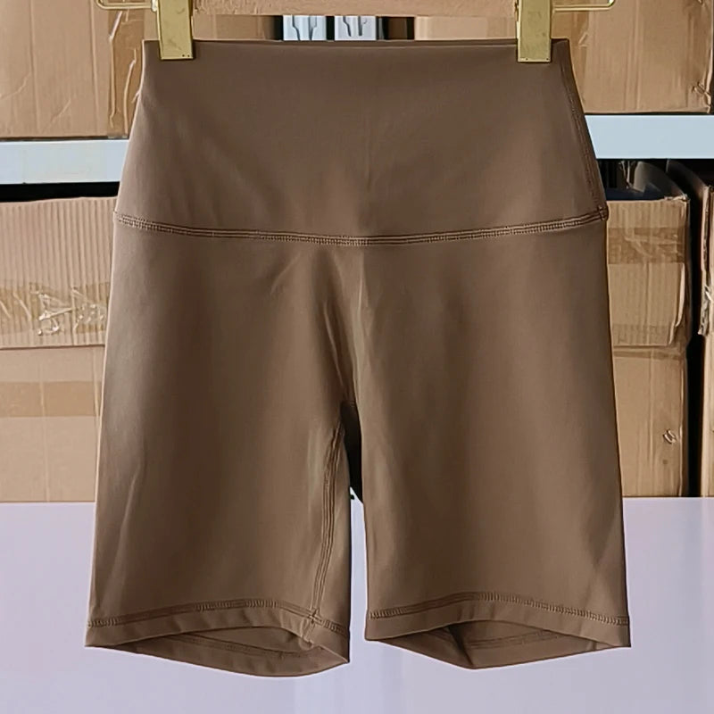 Sexy Solid Color Soft Tight Women Fitness Sport Short High Waist Yoga Short Leggings Cycling Comprehensive Training Jog Athletic
