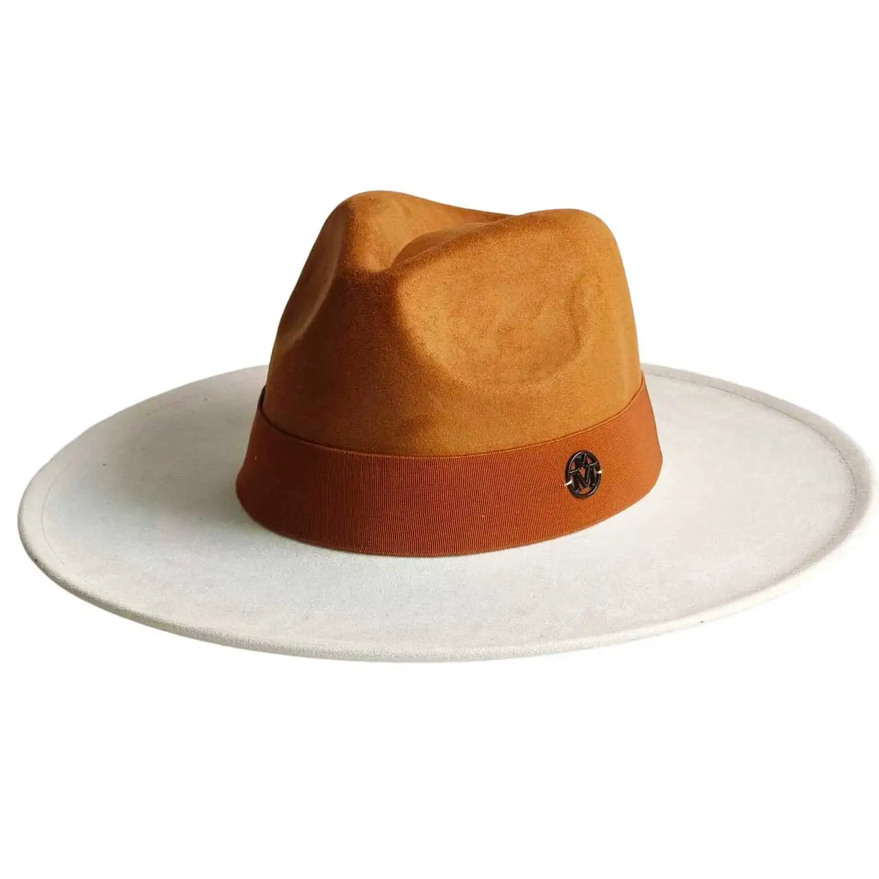 Vegan suede hat belt accessories heart-shaped wide-brimmed fedora hat for men and women felt jazz hat classic chapeau femme