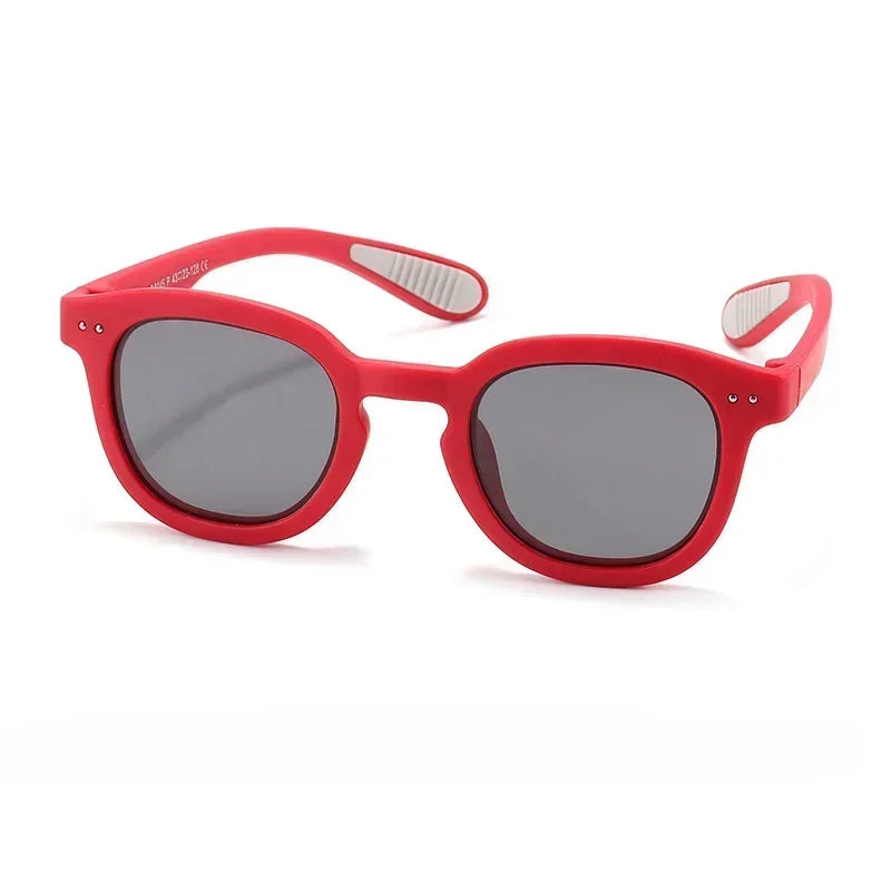 Polarized Kids Sunglasses Silicone Safety Boys Girls Sun Glasses Fashion Children Outdoors Goggle Shades Eyewear UV400 Age 3-12