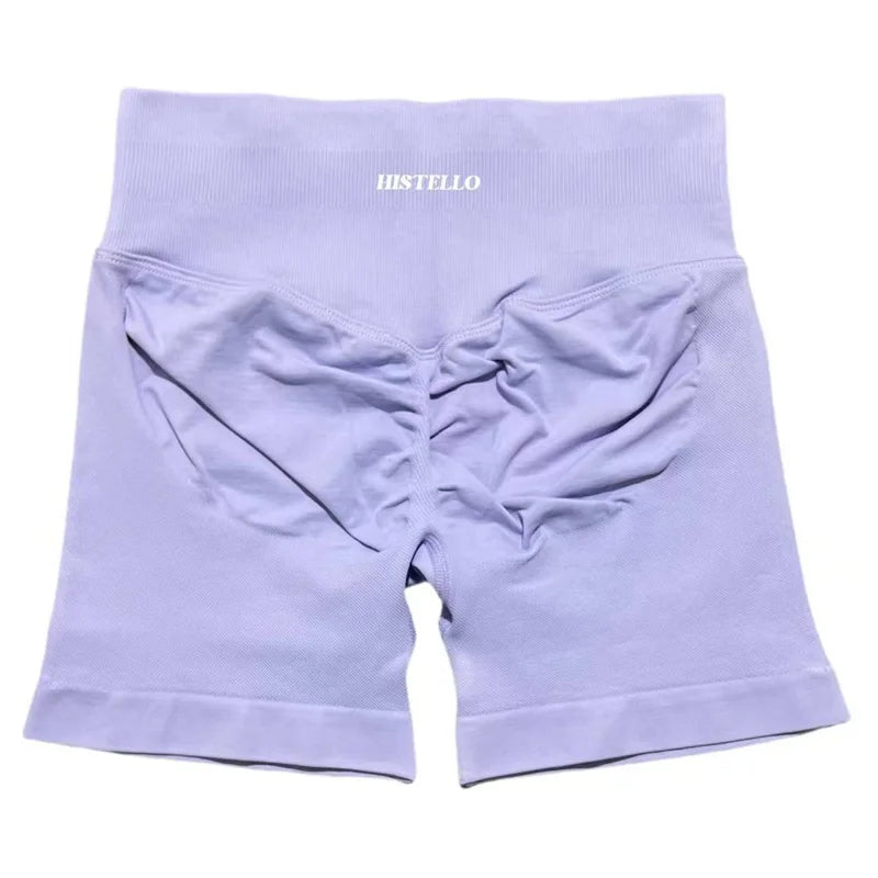 HISTELLO Sports Shorts Df Substitute High Waist Women Yoga Workout Short Seamless Leggings Stretch Fitness Running Gym Shorts